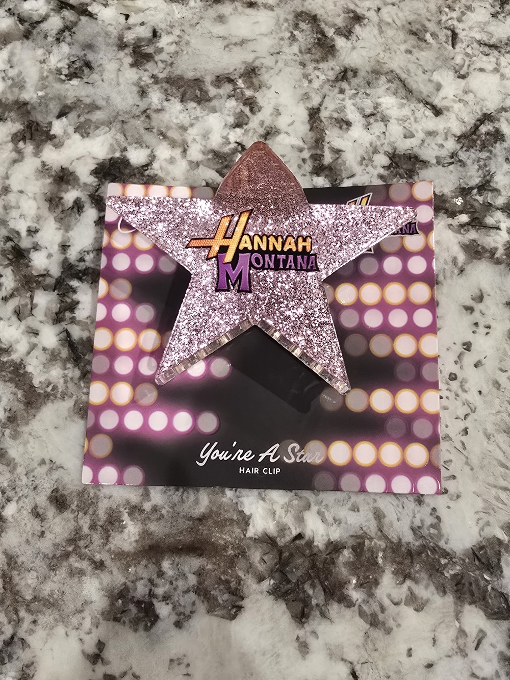 Colourpop Hannah Montana Pink Glitter Star Hair Clip